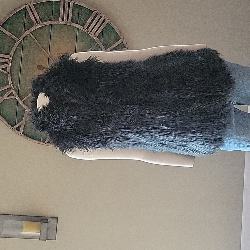 Ann Taylor Loft Oversized Faux Fur Vest